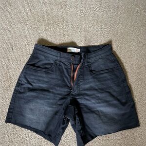 Ripton Black Jean Shorts